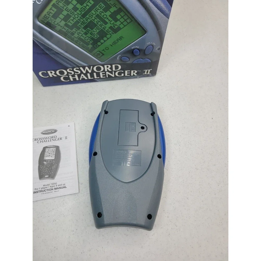 Crossword Challenger II 2001 Radica Handheld Crossword Vintage hand held Game